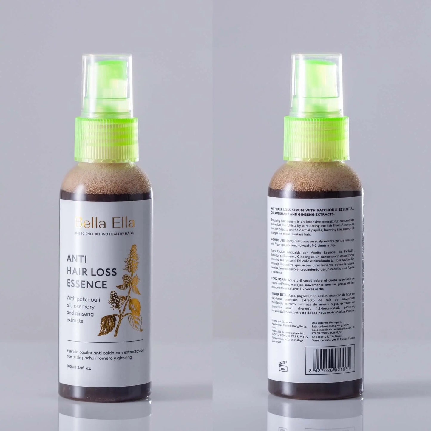 Anti-Hair Loss Essence with Patchouli Oil and Rosemary Extracts