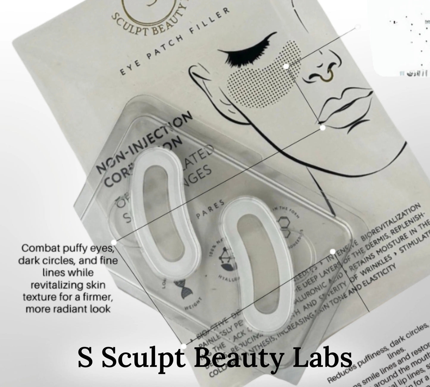Microneedle Under Eye Patches 5 pairs.