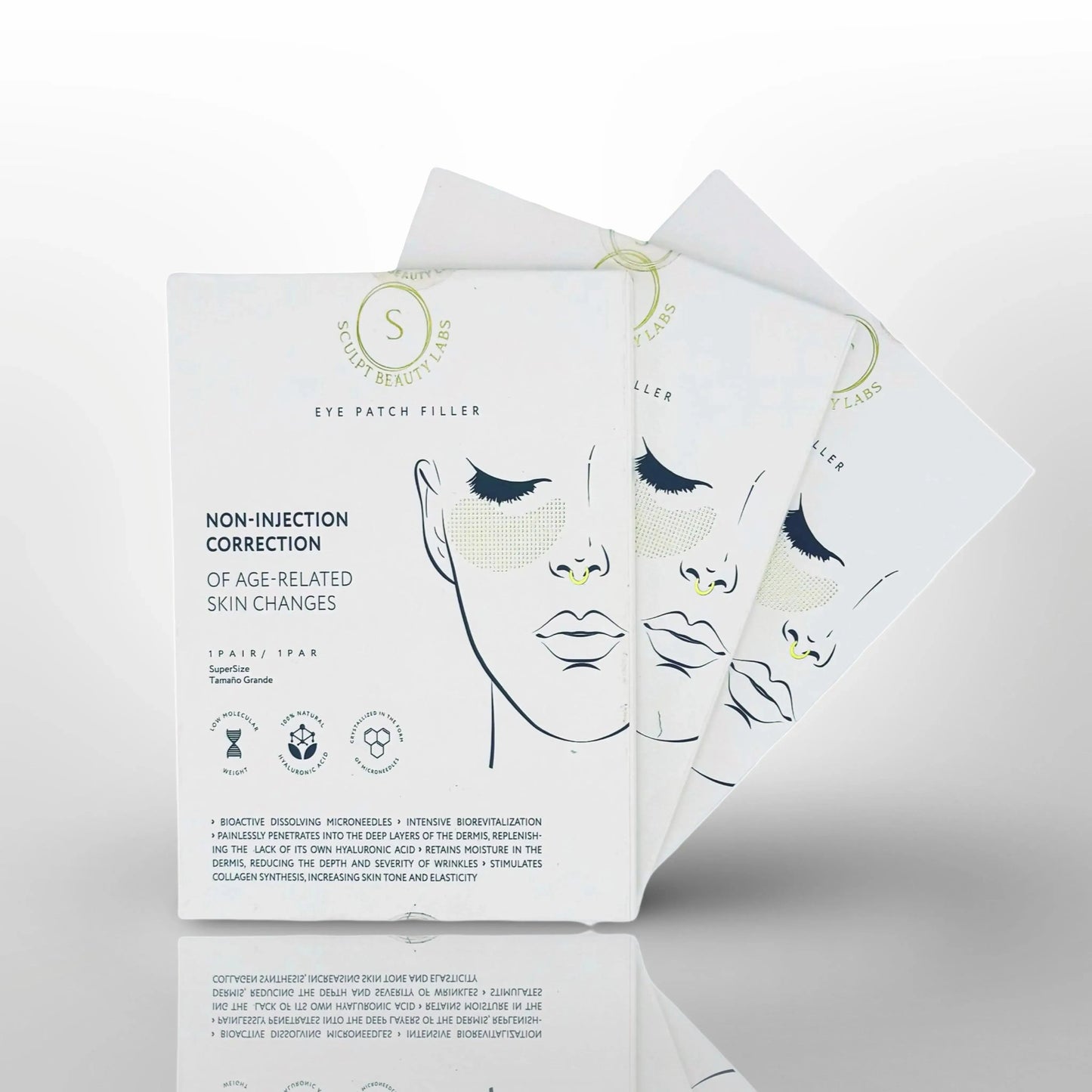 microneedle under eye patches peptides
parches microagujas contorno ojos péptidos
patchs yeux micro-aiguilles peptides
patch occhi microaghi peptidi